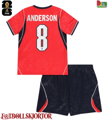 England Elliot Anderson #8 Borta Kläder Barn VM 2026 Kortärmad (+ Korta byxor)